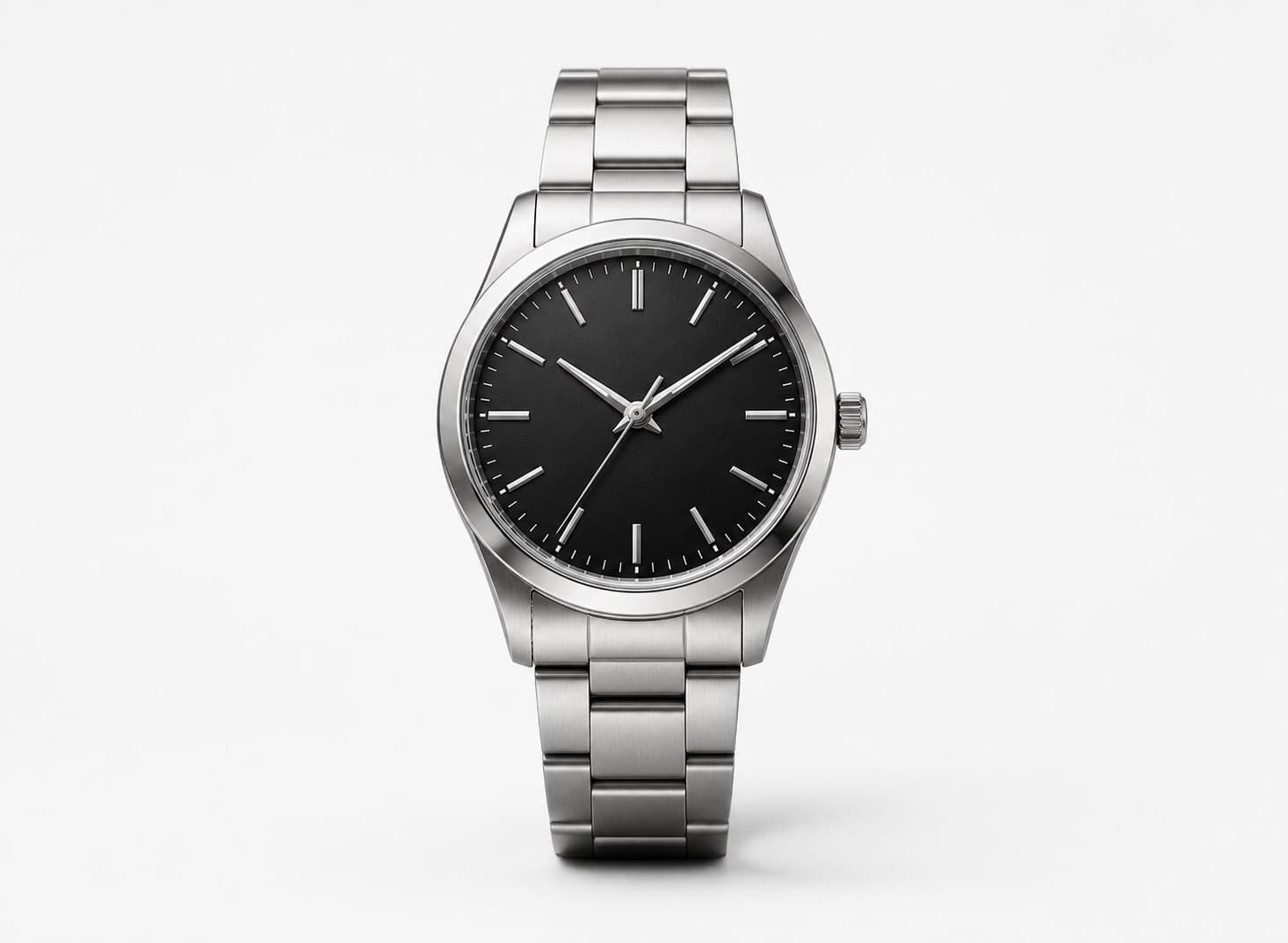 A stainless-steel automatic watch used in the example deal